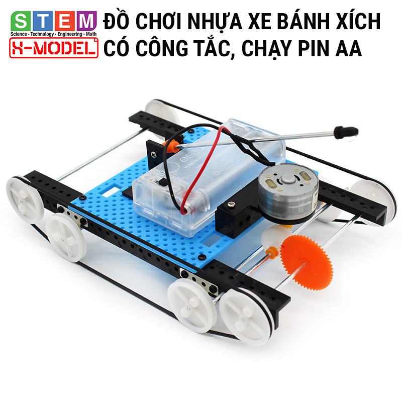 Đồ chơi thông minh, sáng tạo STEM Xe bánh xích nhựa X-MODEL ST25 Đồ chơi trẻ em DIY [Do it You] |Giáo dục STEM, STEAM