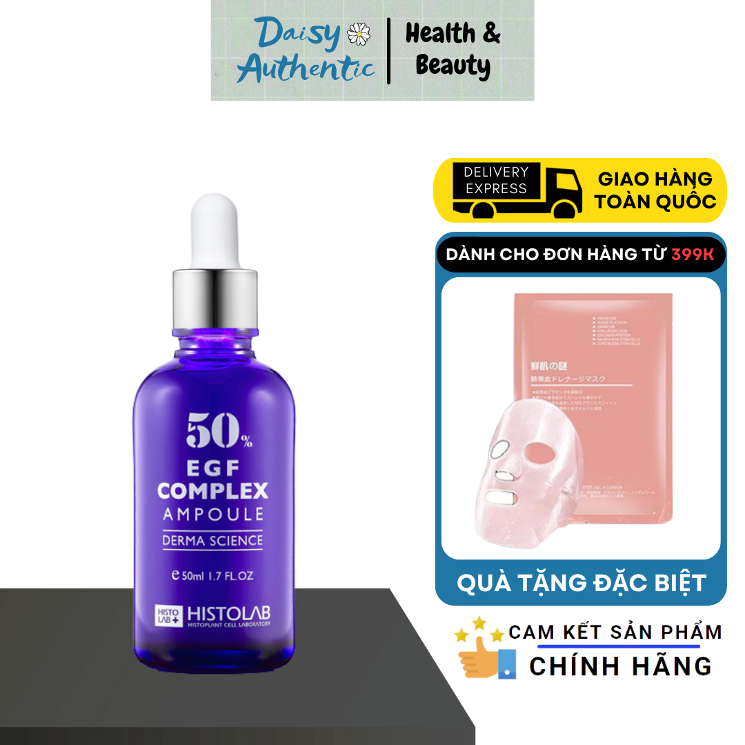 Serum histolab 50% egf complex ampoule derma science 50ml - tinh chất chống lão hóa da