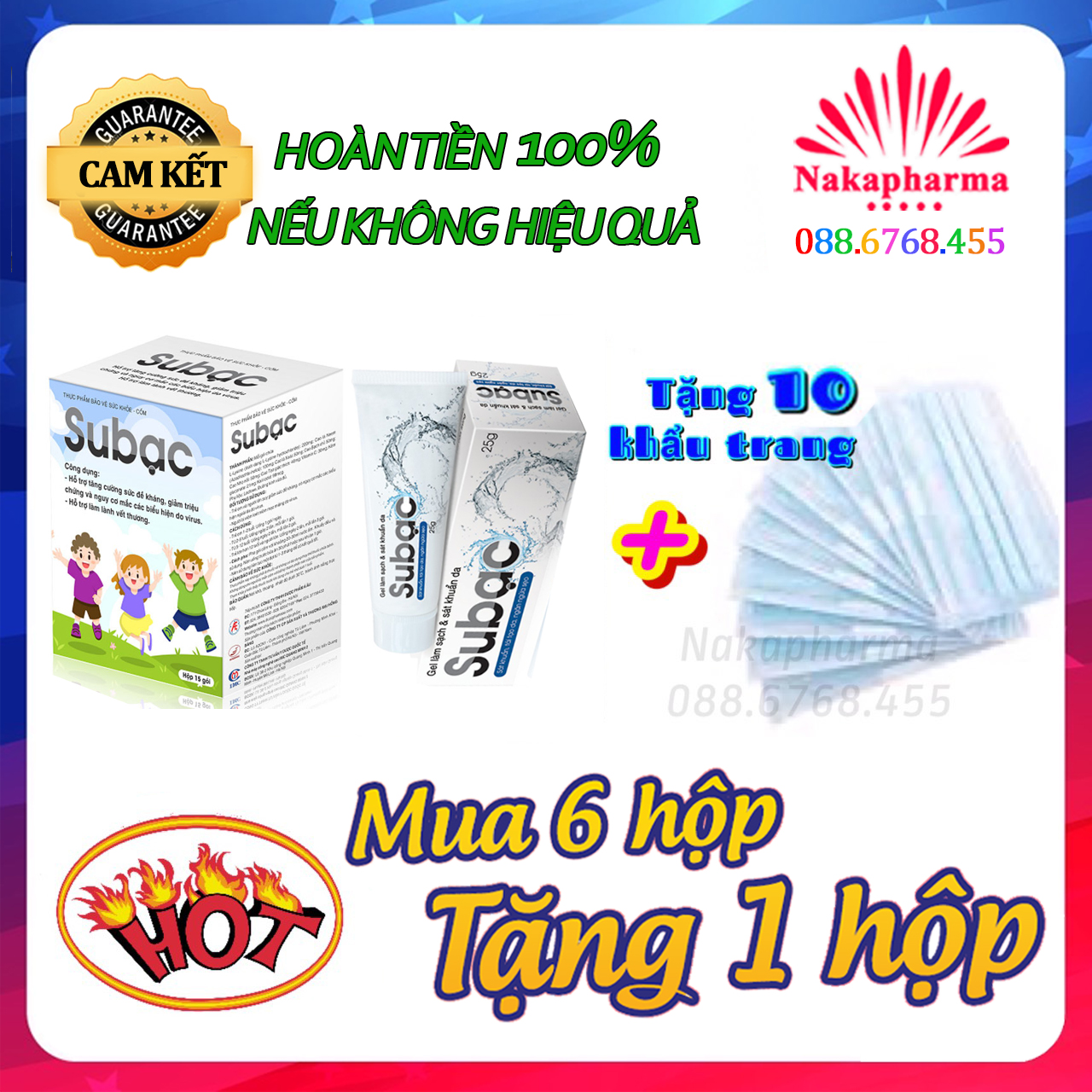 ✅ [KÈM QUÀ] Cốm và gel Subac ngừa bệnh tay chân miệng, tăng sức đề kháng