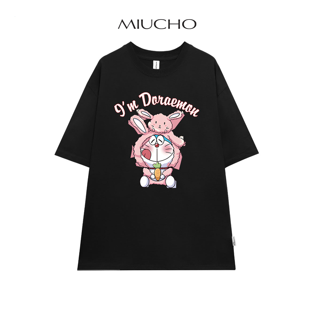 Áo thun unisex form rộng AT345 Miucho basic tee tay lỡ dành cho nam nữ in graphic