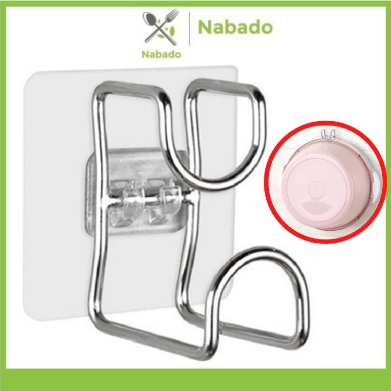 Móc treo đồ đa năng inox Móc dán tường treo thau chậu