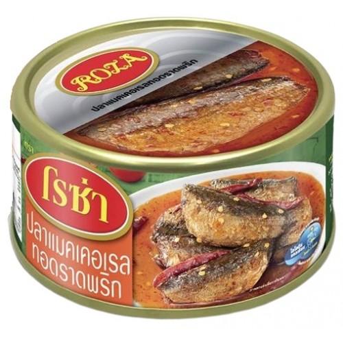 Hộp cá thu chiên sốt chua cay roza 140g thái lan