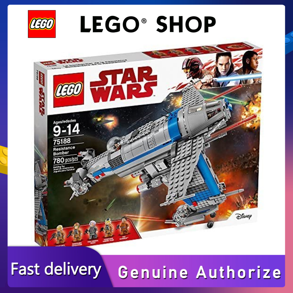 【Hàng chính hãng】 LEGO Star Wars Episode VIII Strike Bomber 75188 Building Set (780 mảnh) đảm bảo chính hãng Từ Đan Mạch