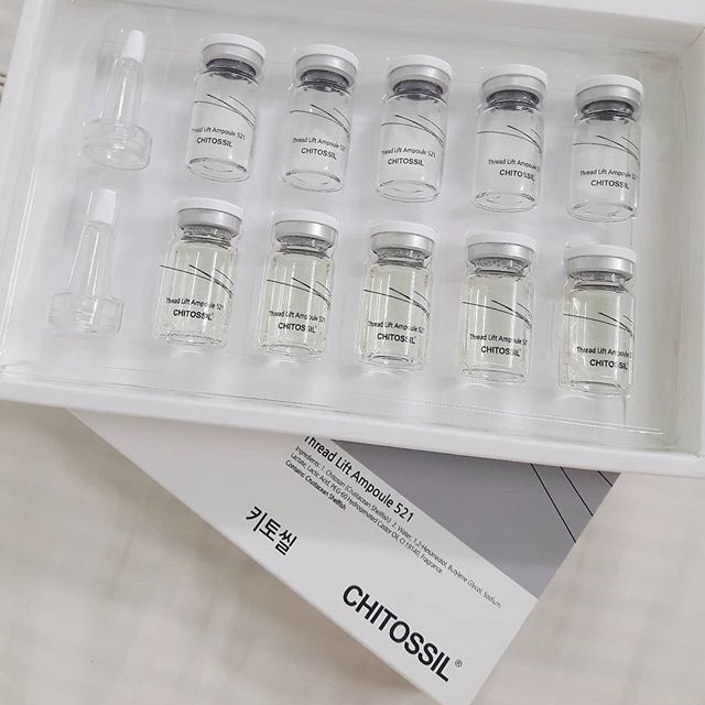 Cấy Chỉ Tơ Tằm Cấy Căng Bóng Da Chitossil Hàn Quốc