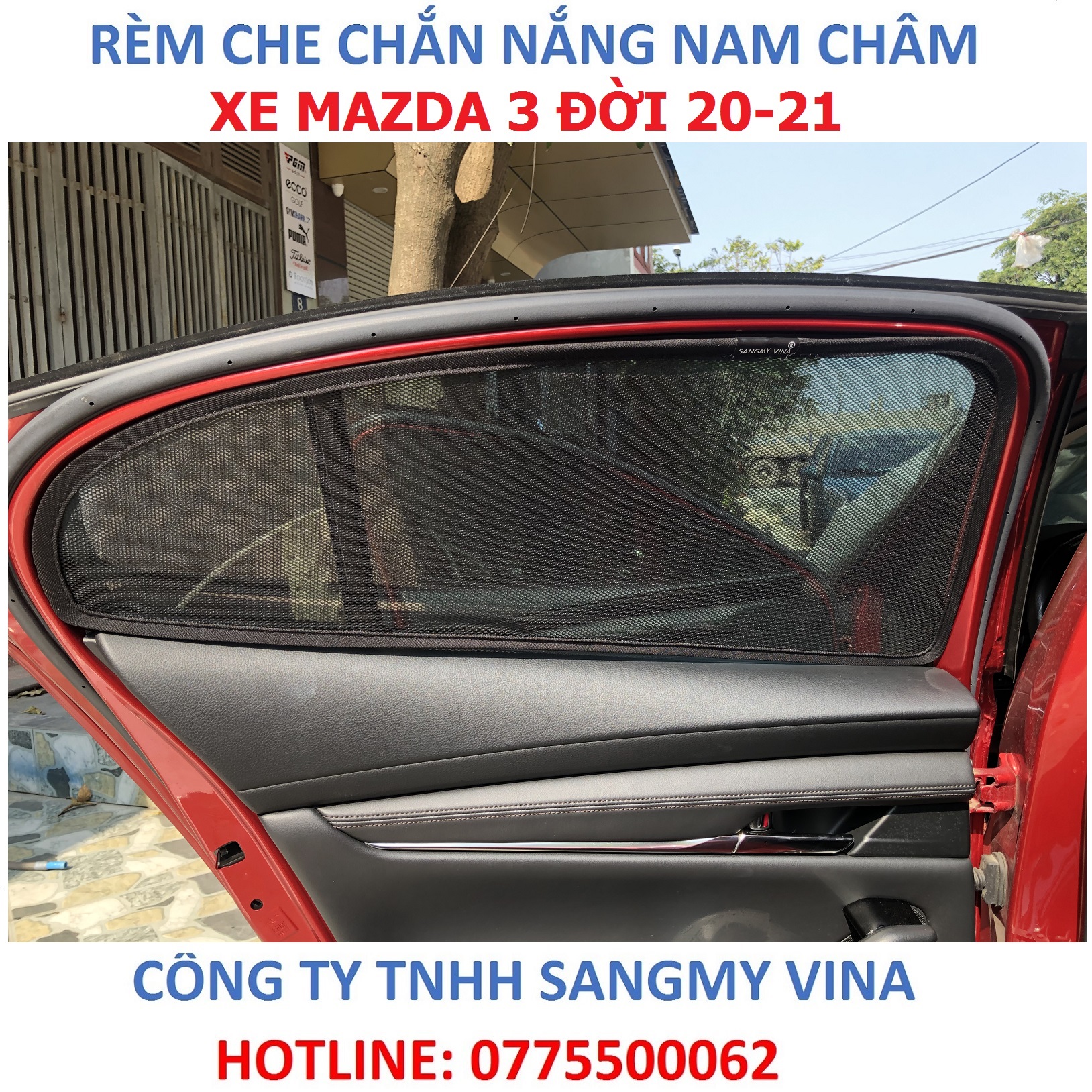 rèm che chắn nắng nam châm xe mazda 3 đời 2020-2022