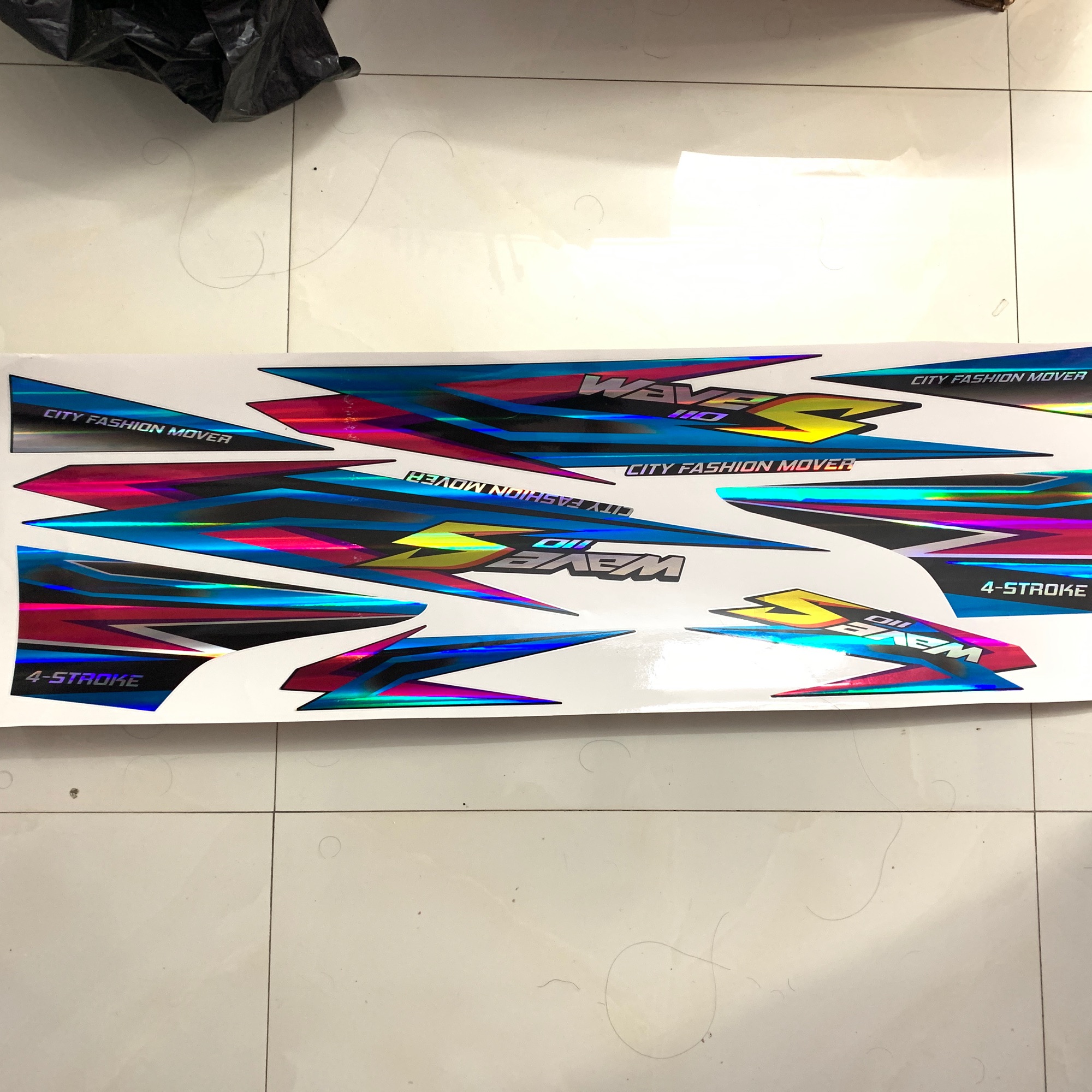 Tem Chế Wave S Xanh Tím 7 Màu