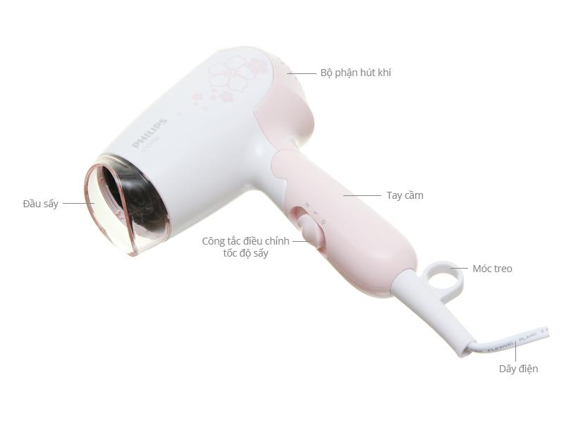 Máy sấy tóc mini cao cấp Philips HP8108 - Hàng nhập khẩu
