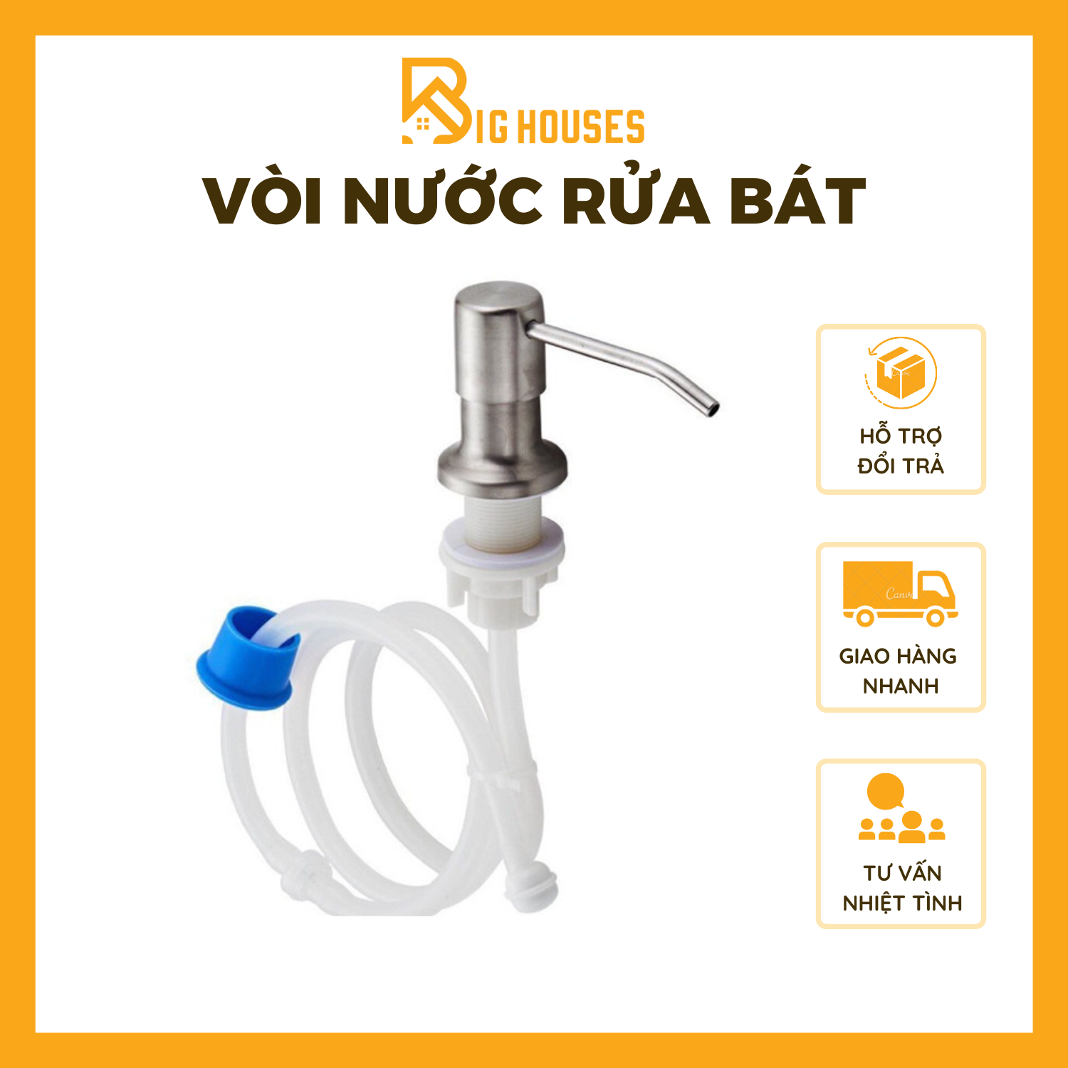Vòi nước rửa bát giá tốt vòi nước rửa bát inox 304 gắn bồn rửa bát siêu tiện dụng