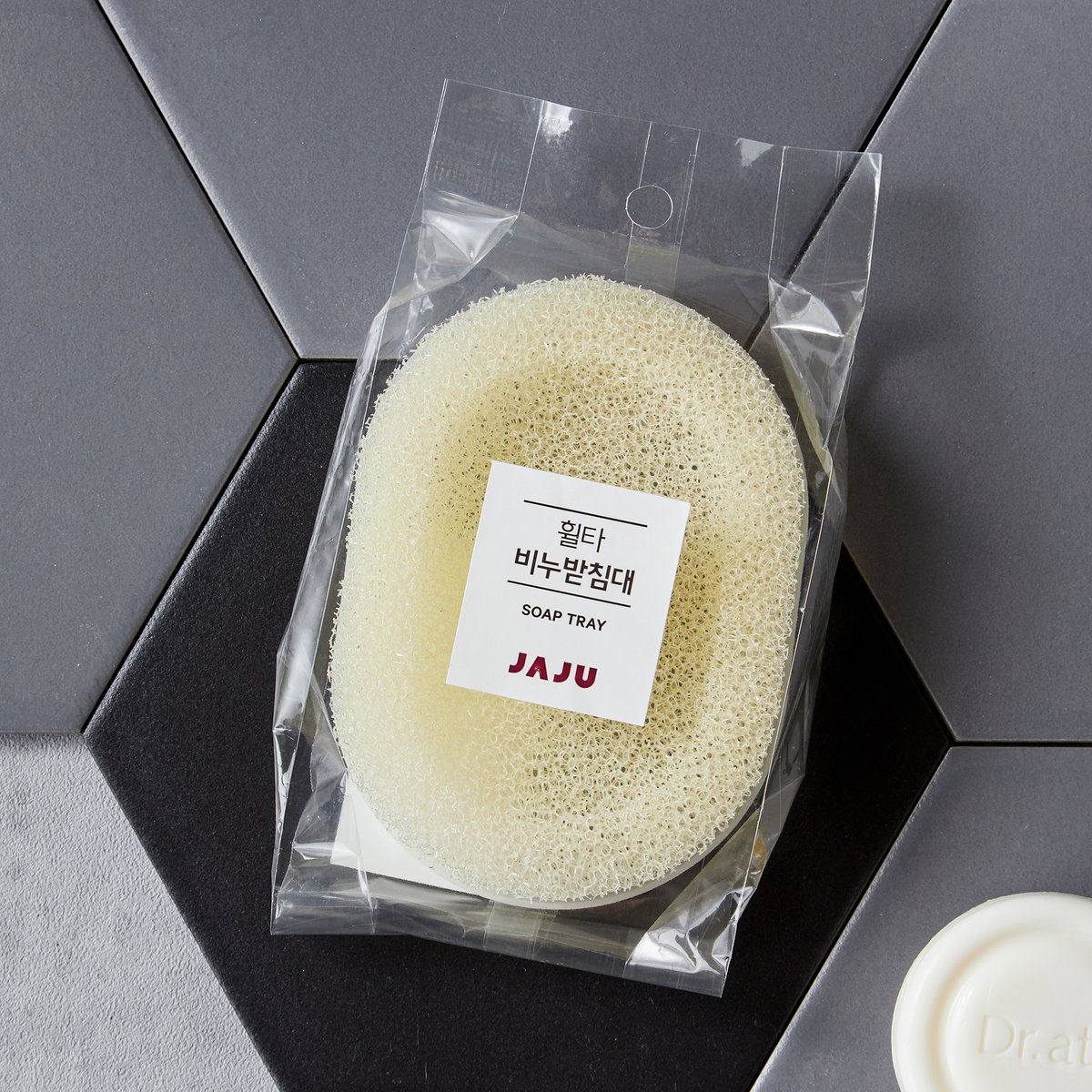 Miếng xốp đựng xà phòng kèm khay nhựa JAJU