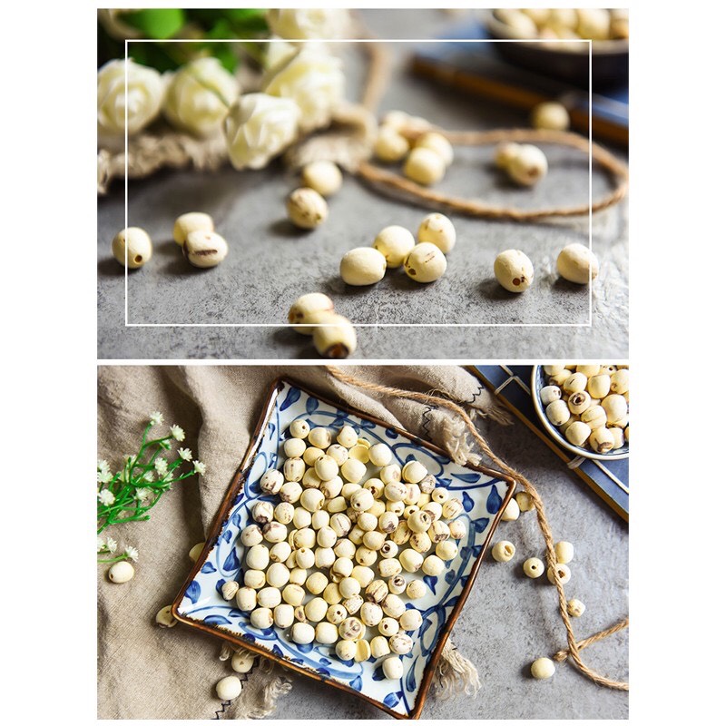 Hạt sen khô Gói 500gram - nấu chè sâm bổ lượng, gà tiềm sâm