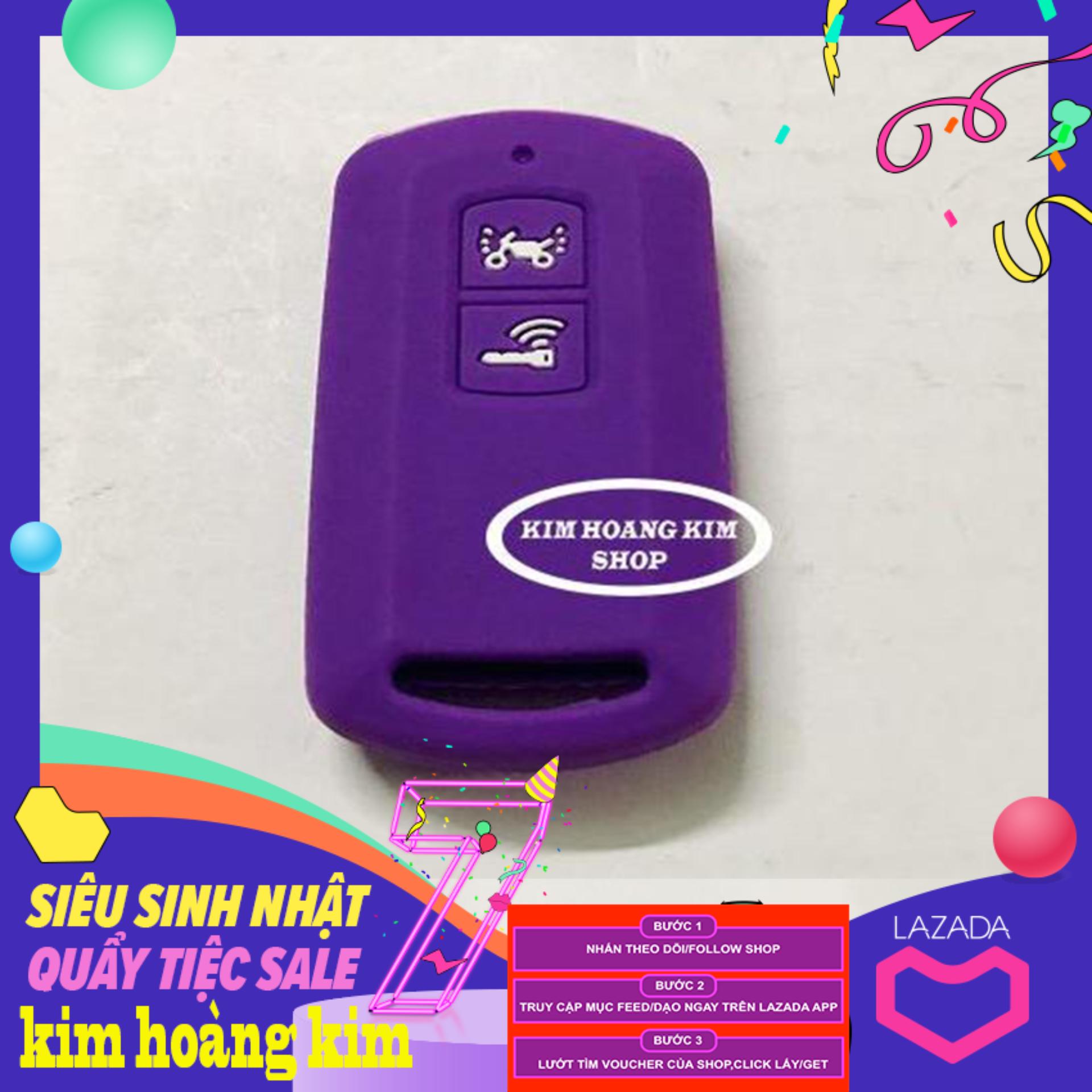 [HCM]Bọc Khóa Smartkey (Tím) cho xe máy