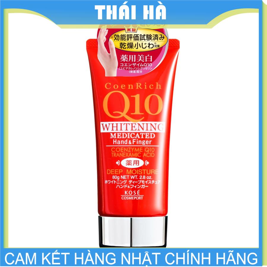 Kem Dưỡng Ẩm Trắng Da Tay Kose Q10 Nhật Bản
