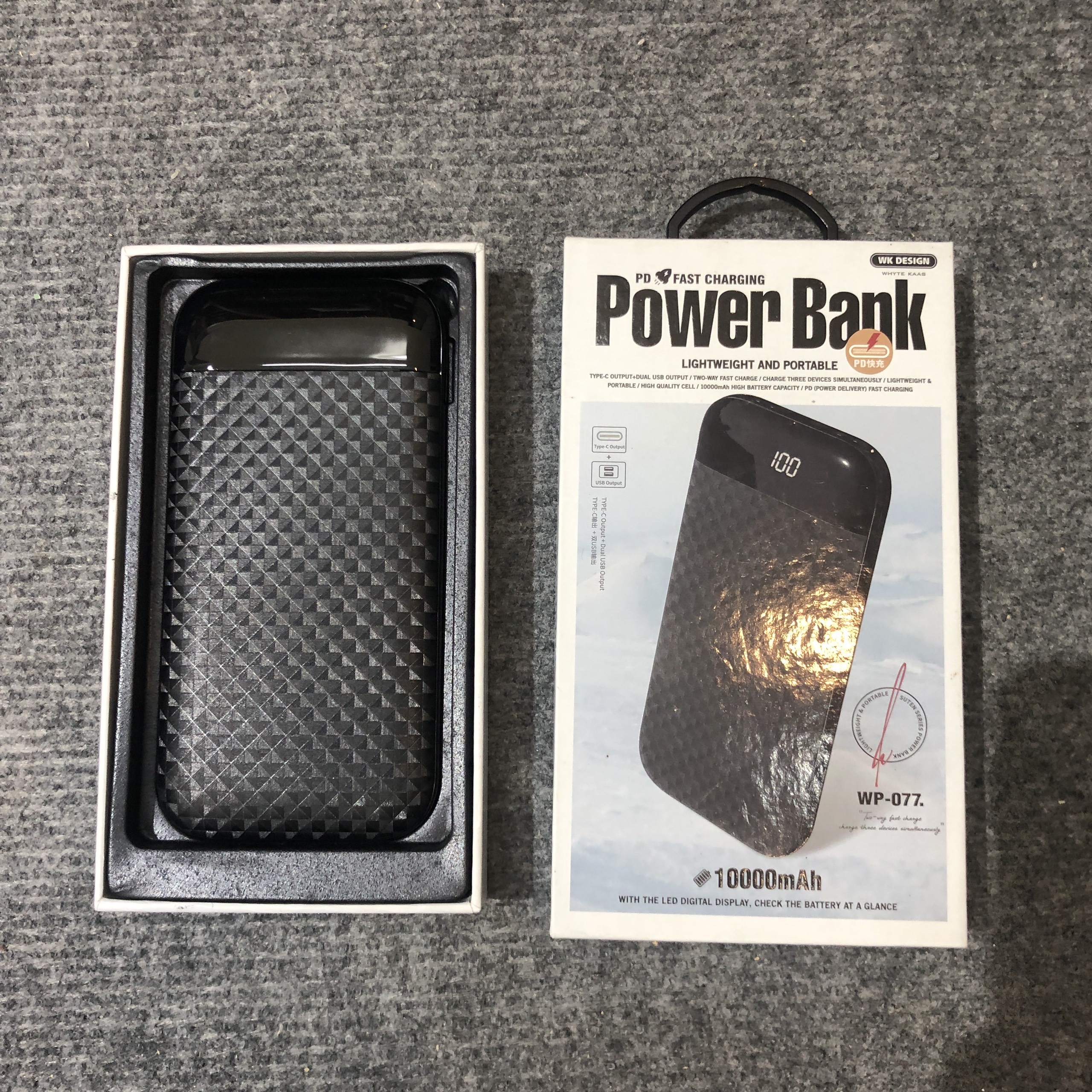 Pin sạc dự phòng thương hiệu wk design wp-077 dung lượng 10000mah