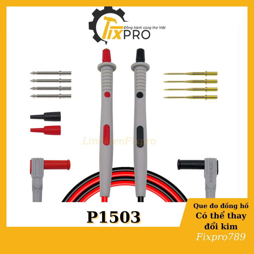 Que đo đồng hồ vạn năng có thể thay đổi kim loại tốt - Fixpro