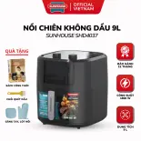 Nồi Chiên Không Dầu 9L Sunhouse SHD4037 - Có Kính Trong Suốt, Dung Tích Lớn Chiên Gà Vịt Nguyên Con