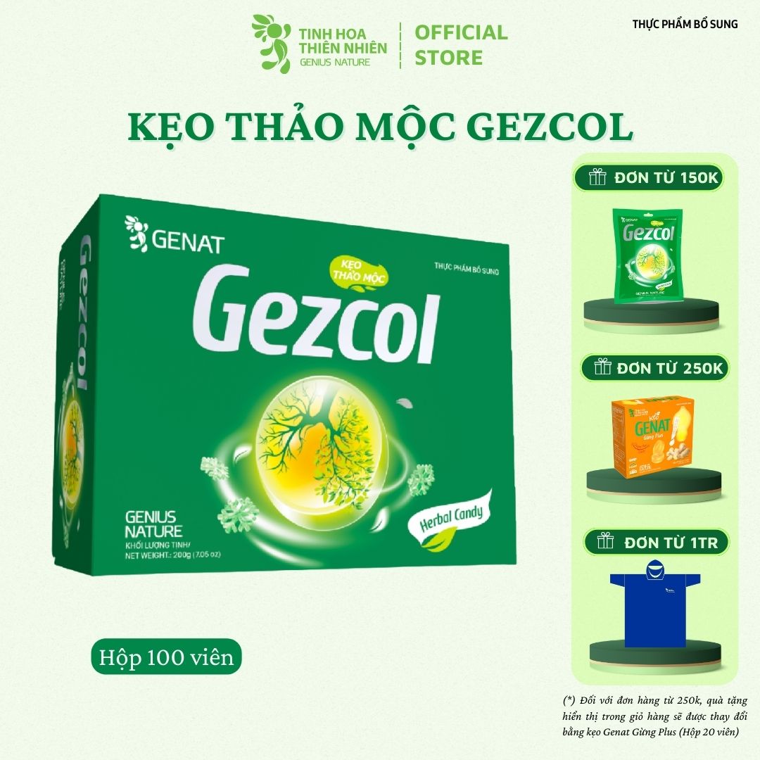 Kẹo thảo mộc Gezcol – Tinh Hoa Thiên Nhiên - Genat