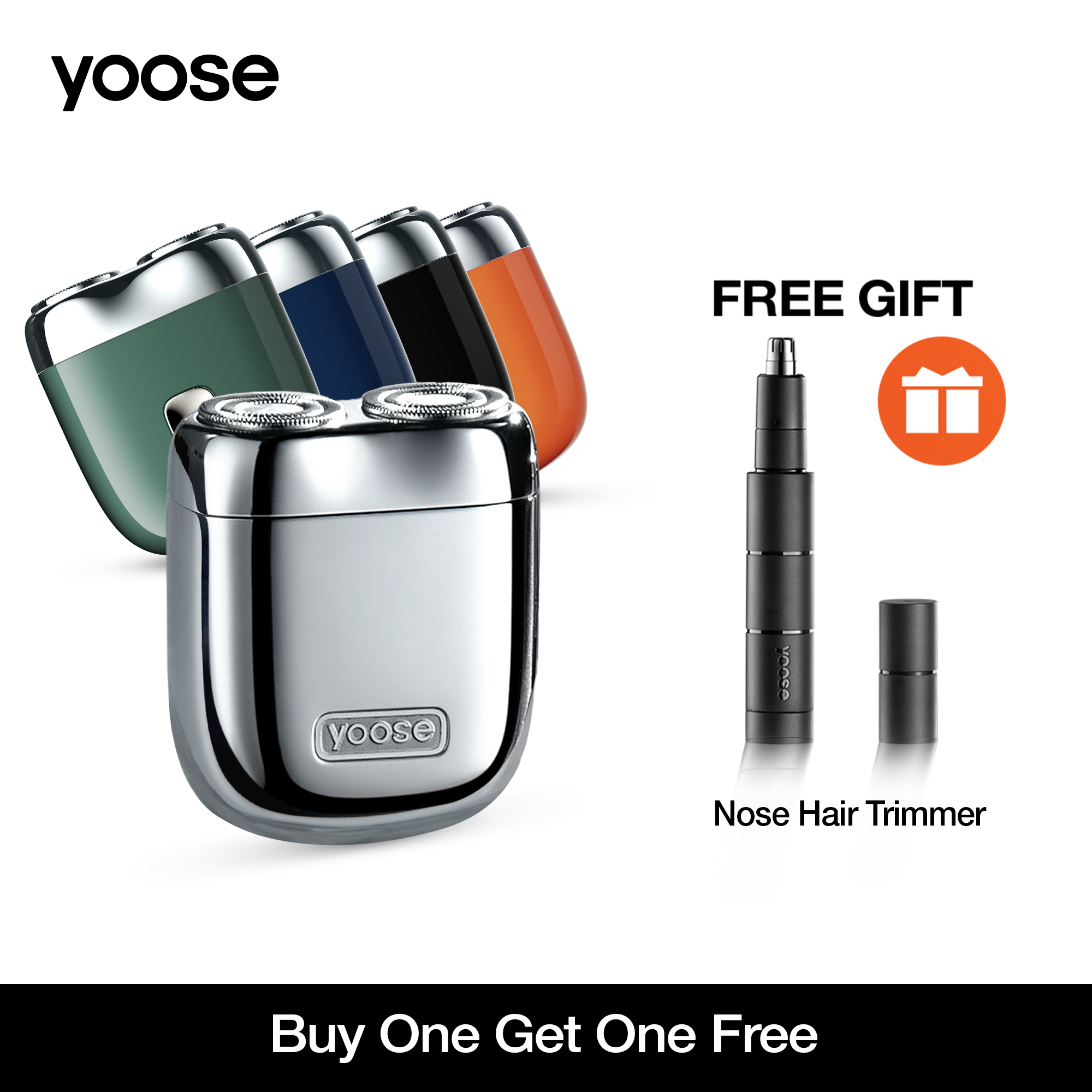 Yoose Máy cạo râu mini, Máy cạo râu du lịch sạc không dây, Máy cạo râu khô, IPX7, Máy cạo râu điện với hộp du lịch, Quà tặng