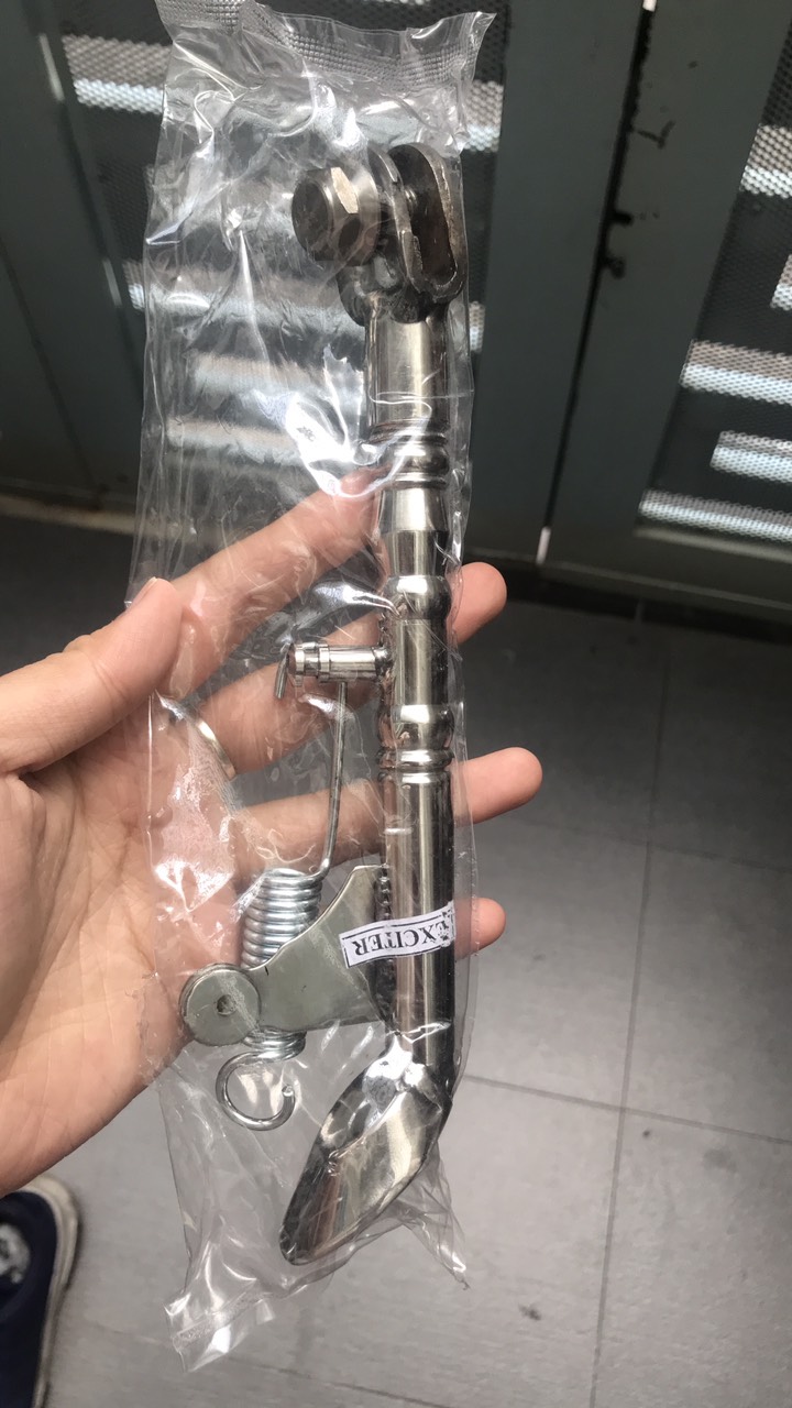 Chân chống nghiêng Inox đặc cho Exciter 150- Exciter 155c