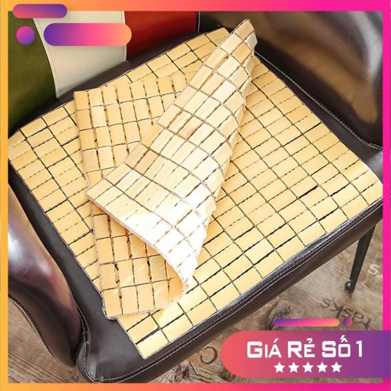 [HCM]Miếng lót ghế bằng gỗ trúc vuông mát lạnh (40x40cm).miếng lót ghế