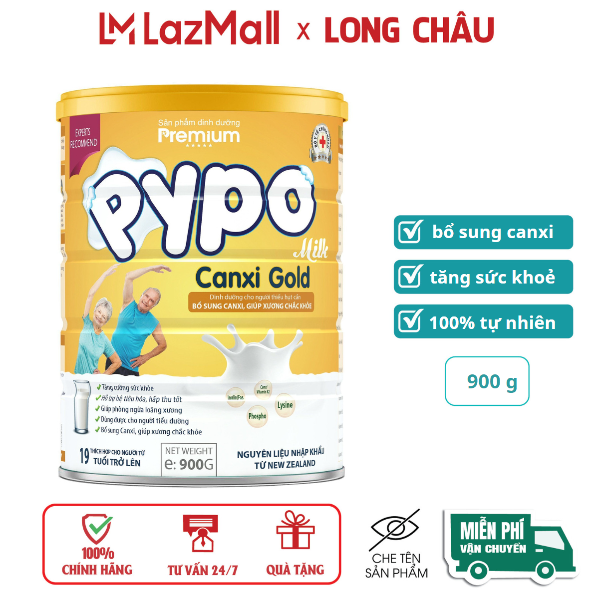 Sữa bột PYPO Milkn Canxi Gold giúp BỔ SUNG CANXI