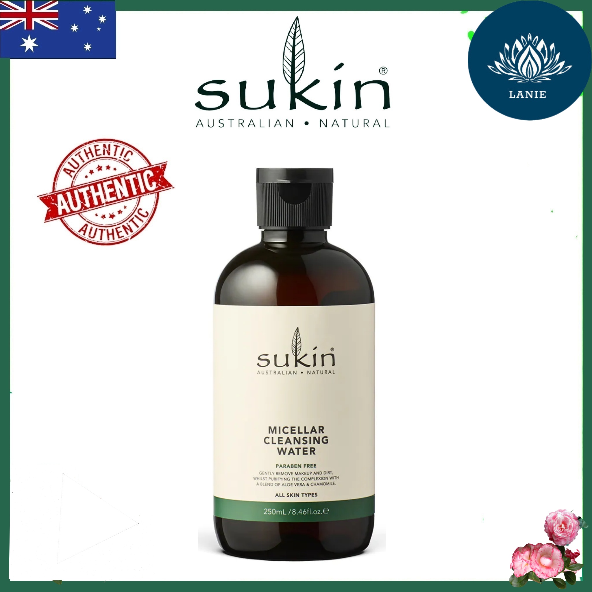 Nước Tẩy Trang Sukin Micellar Cleansing Water 250ml