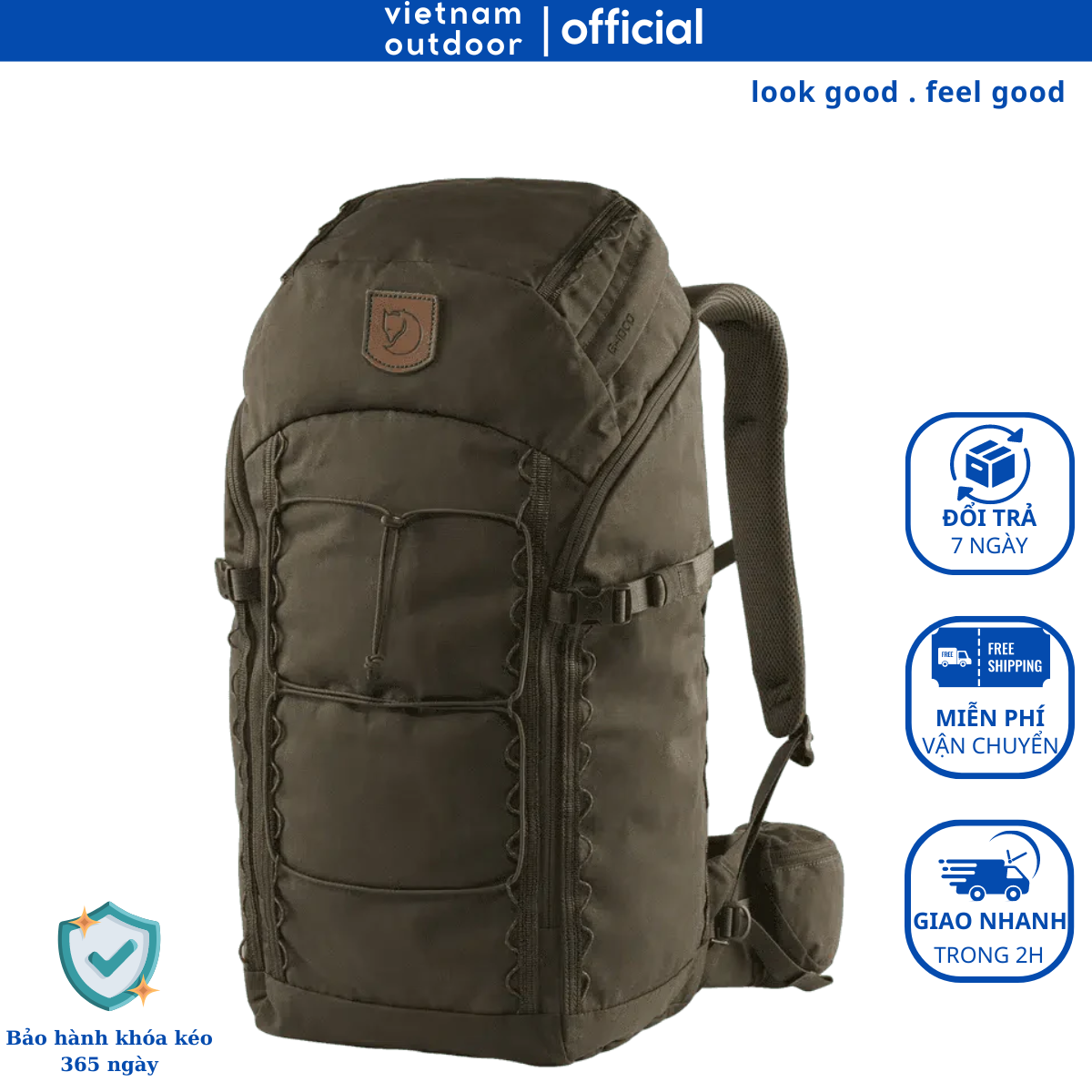 Balo Leo Núi Du Lịch Nam Nữ FJALLRAVEN SINGI 28 Trekking Phượt Chất Liệu Dày Dặn Bền Bỉ Có Áo Mưa Balo Đa Ngăn Tiện Dụng