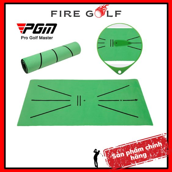 Thảm tập golf mini pgm djd030 chính hãng thể hiện quỹ đạo bóng