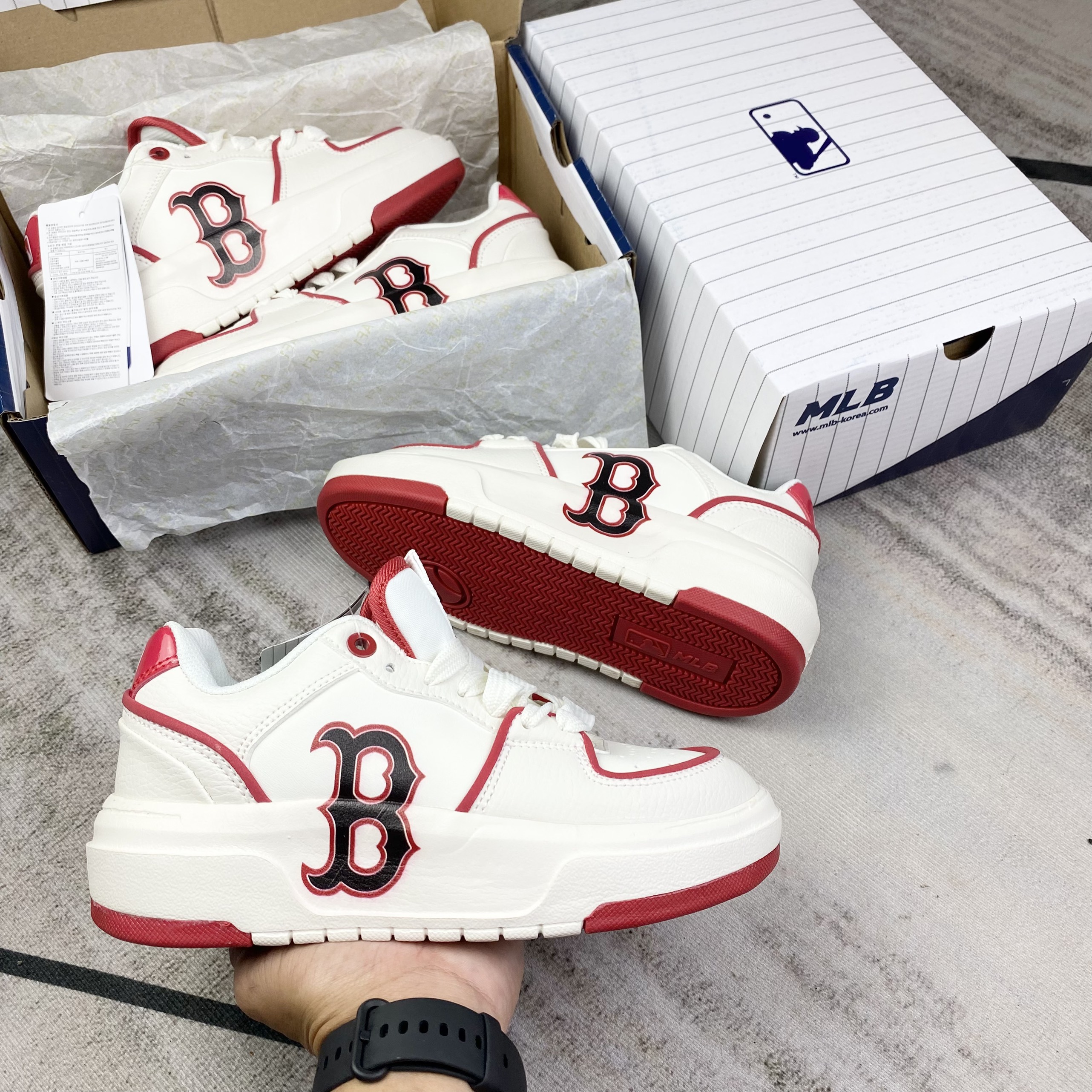 Giày Mlb Big Ball Chunky P Mega Boston Red Sox Đỏ  Hàng xách tay Nhật  Hàn Mỹ  GiaySneakerStore