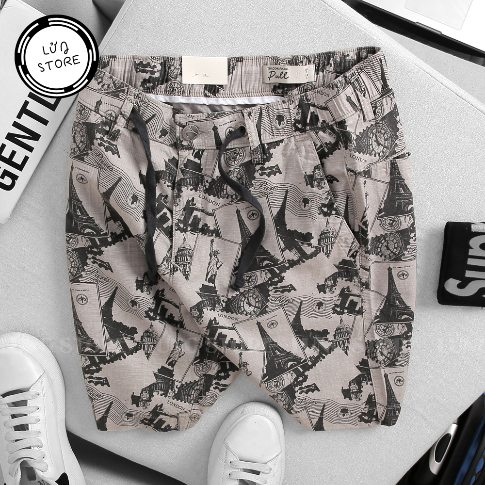 Quần short nam lưng thun cao cấp lửng store thời trang - pb23