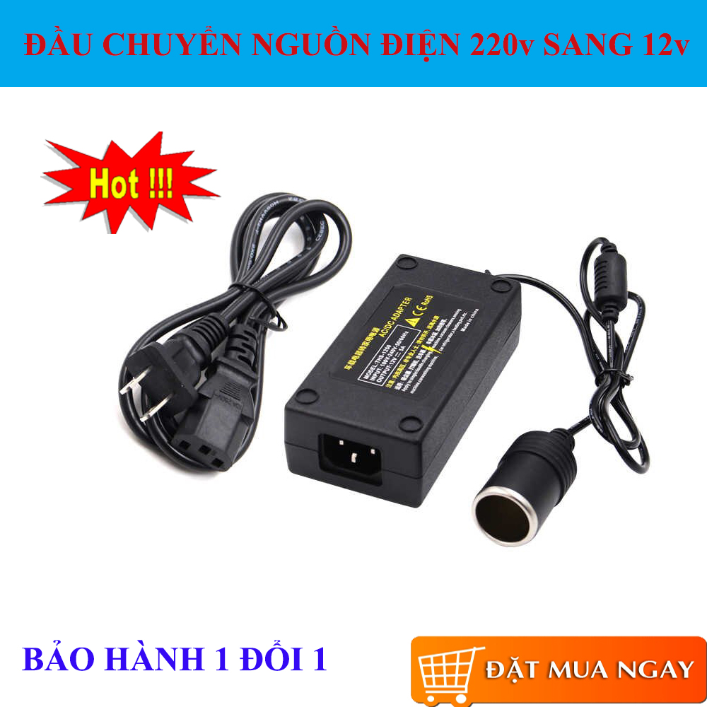 Đầu Chuyển Nguồn Điện 220v Sang 12v, Đầu Chuyển Nguồn Trên Ô Tô Dùng Tại Nhà Cao cấp. Chất lượng, an toàn, giá hợp lý – MUA NGAY!