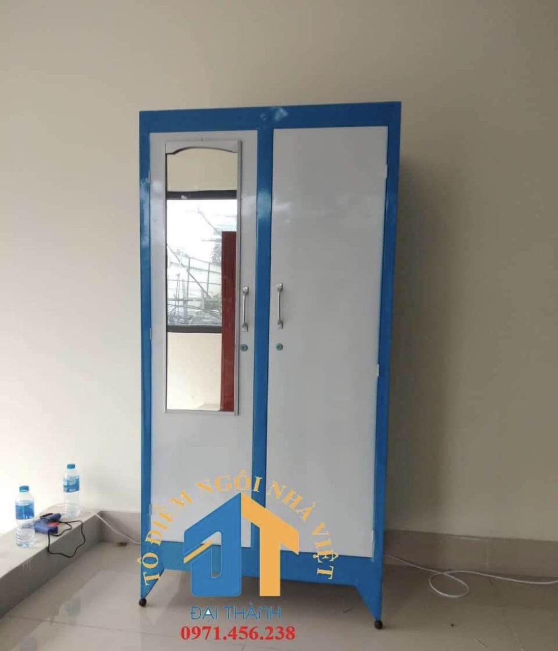 Tủ tôn tủ sắt cao 1m6 ngang 80(màu xanh dương) - TSDT15  - Hà Nội