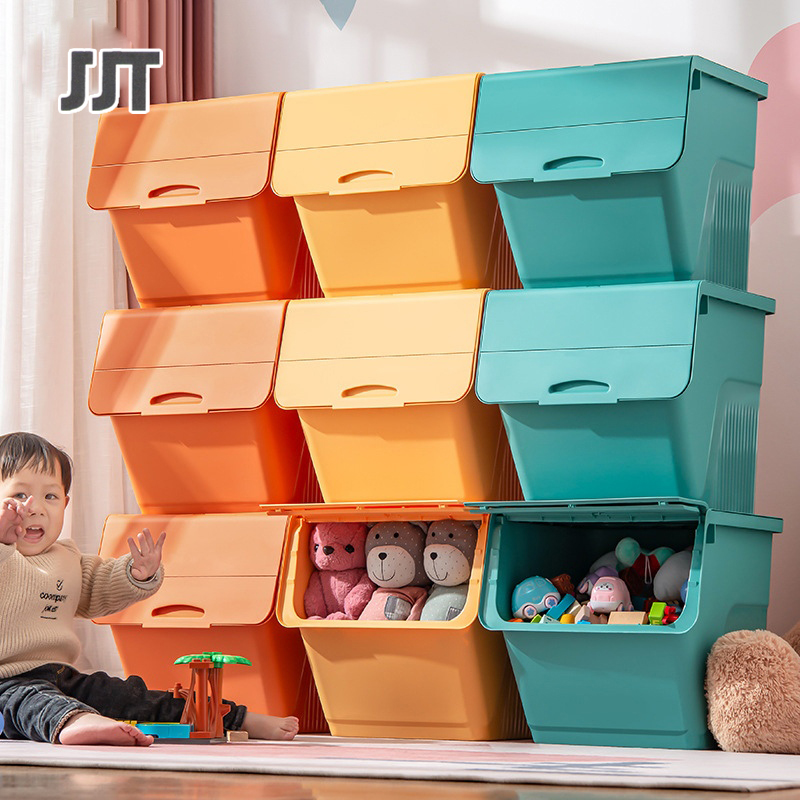 JJT hộp lưu trữ đa năng Hộp mở nhiều mặt, hộp đựng đồ, hộp bảo quản hộp Hộp đựng đồ chơi, giỏ đựng đồ ăn nhanh cực lớn, hộp nhựa đựng quần áo