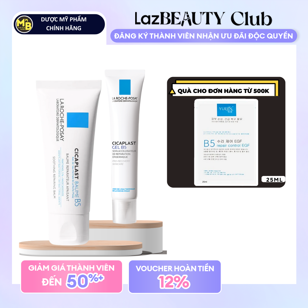 Kem dưỡng mờ thâm làm dịu và phục hồi nhạy cảm La Roche Posay B5 Gel Cream Cicaplast 40ml 100ml