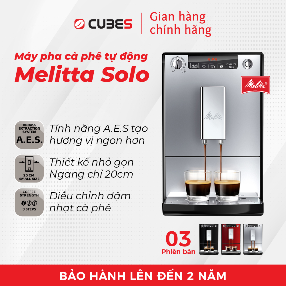 Máy pha cà phê tự động Melitta Caffeo Solo - Nhập khẩu chính hãng 100% từ Đức