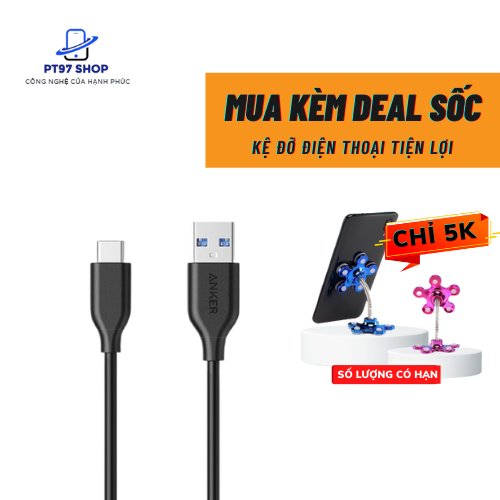 Cáp sạc Anker PowerLine USB 3.0 ra USB-C - Dài 0.9m - A8163 -DÂY SẠC NHANH KHÔNG NÓNG MÁY, SIÊU BỀN PT97 SHOP