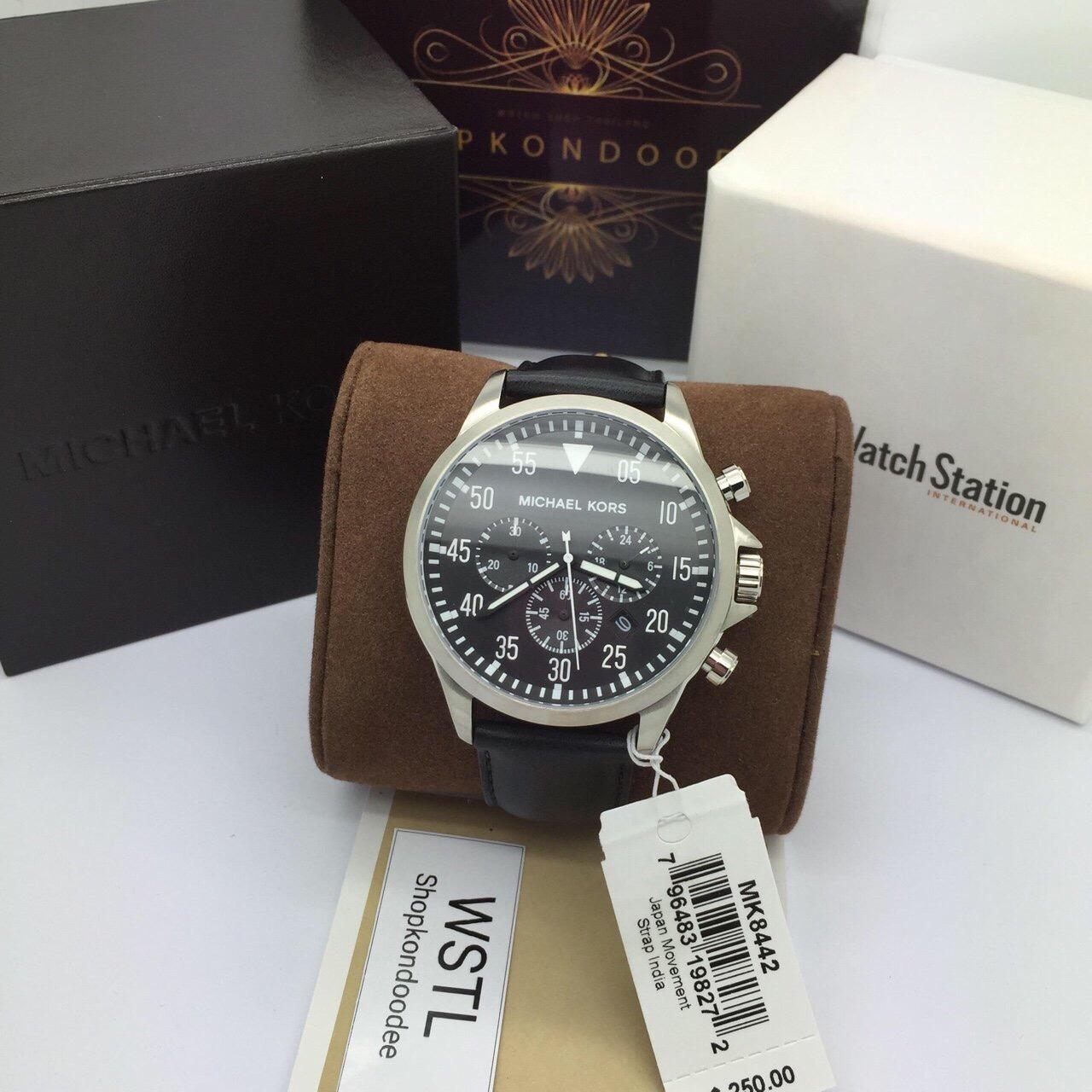 Đồng watch male leather strap m. ichael Kors MK8442 size 42mm, watches men waterproof watch, watches men luxury