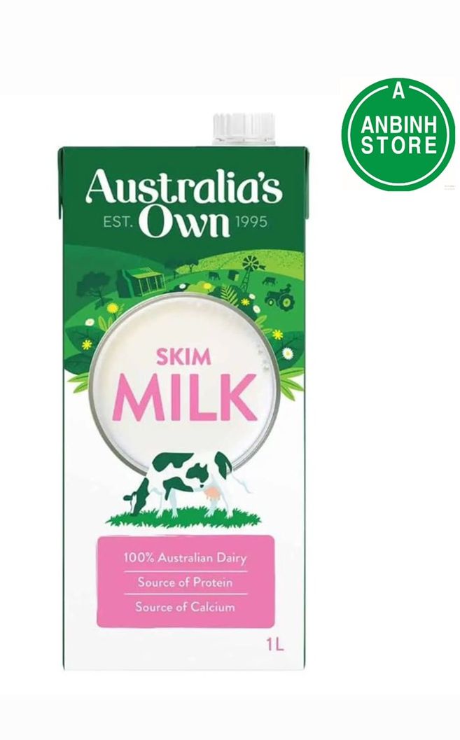 Date 7/24 sữa tươi tách béo australia's own 1l
