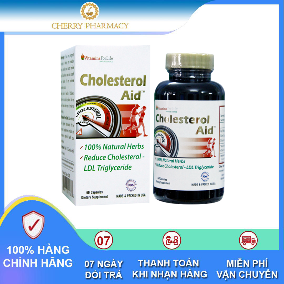 Cherry pharmacy cholesterol aid giảm cholesterol hộp 60 viên