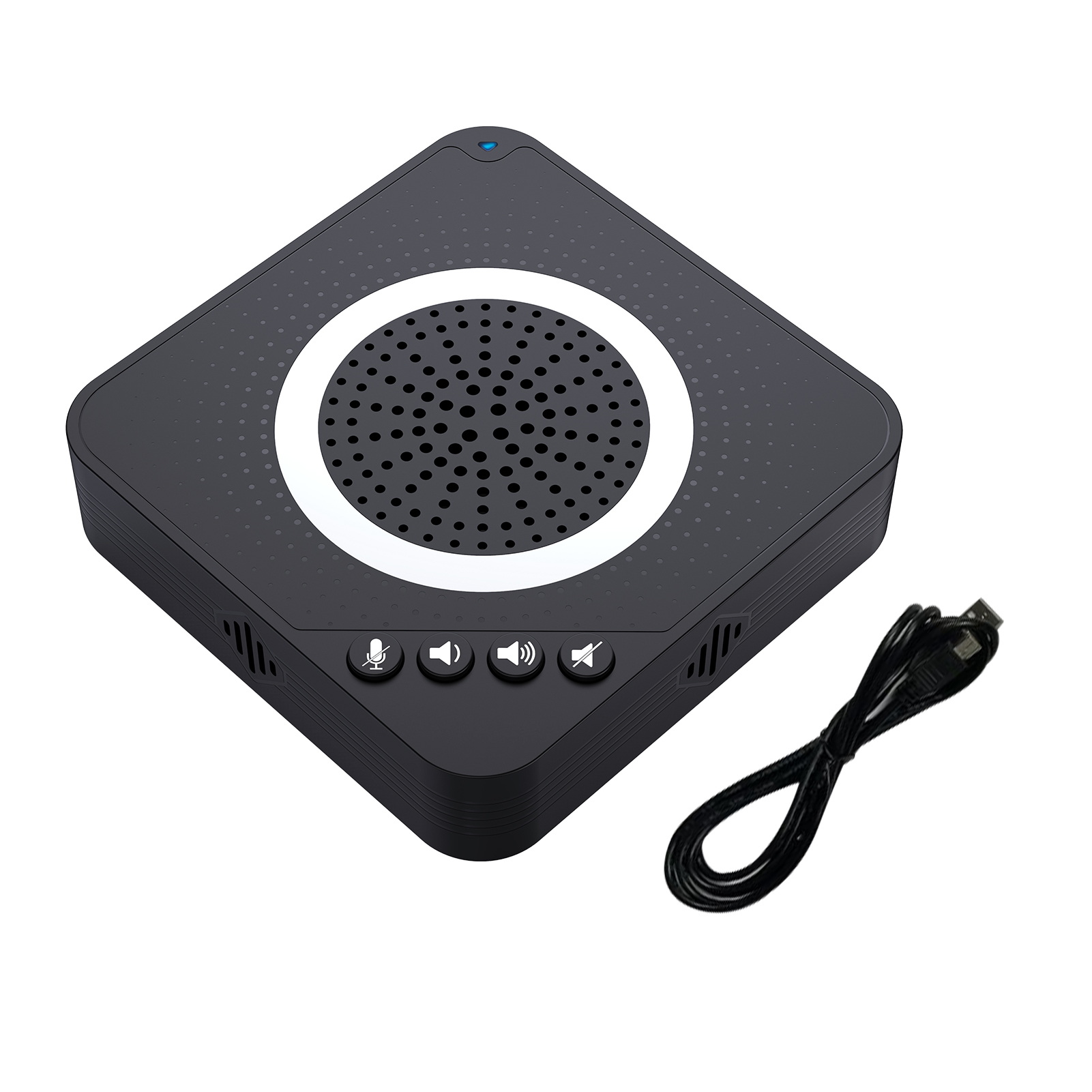 Aibcy USB Hội Nghị Mic Thu Âm Máy Tính VoIP Máy Tính Để Bàn Đa Hướng Micro Có Dây Tích Hợp Loa Hỗ Trợ Điều Khiển Âm Lượng Chức Năng Tắt Tiếng Cắm Và Chạy Cho PC Máy Tính Xách Tay Cuộc Họp Văn Phòng Video Hội Nghị Ghi Âm Trò Chuyện Phát Nhạc Trực Tuyến