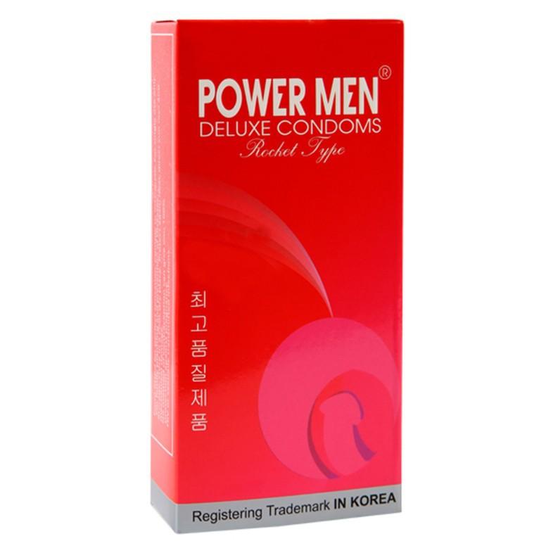 Bao cao su Powermen Rocket 3in1 hộp 12 cái