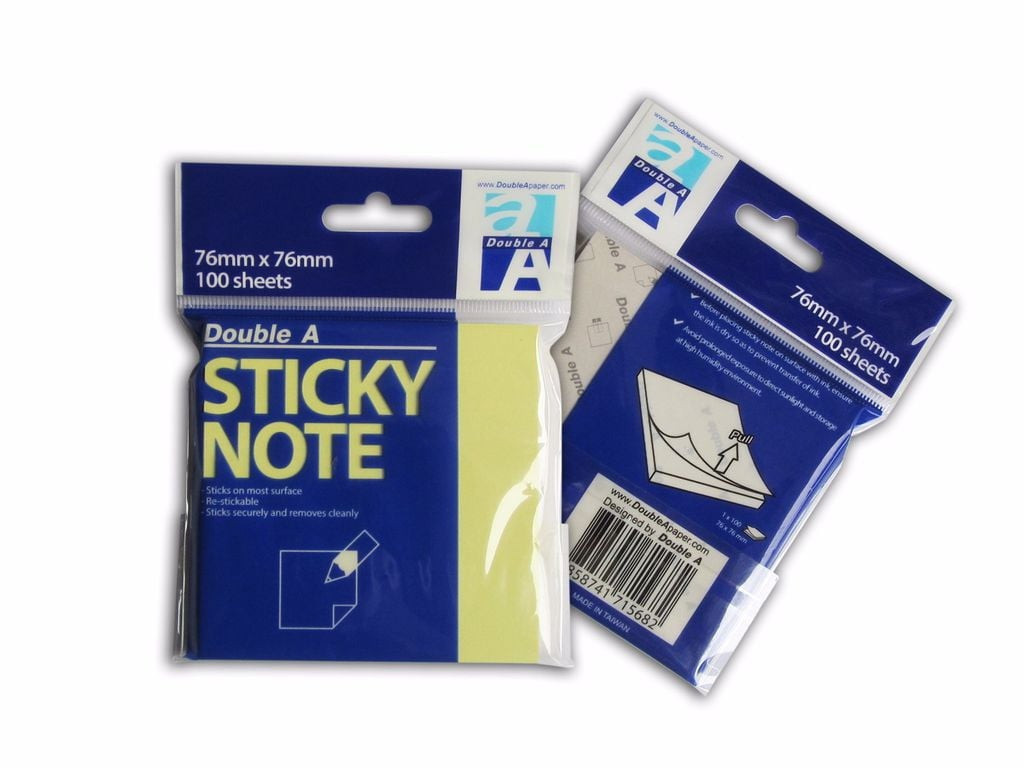 Combo 2 tập giấy note/ ghi chú vàng double a -100 tờ- size:3x2/ 3x3/ 3x4 inch