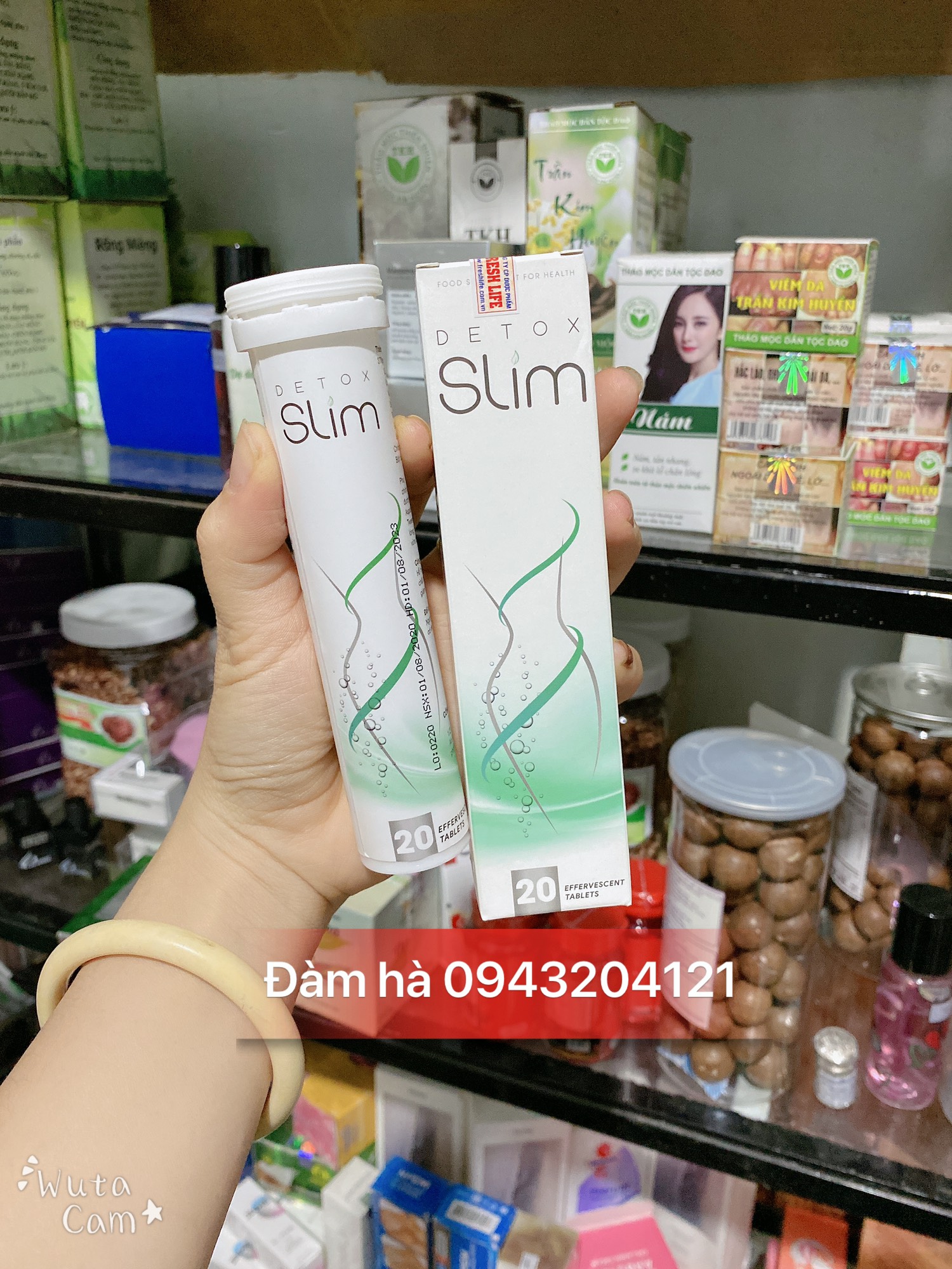 Viên sủi giảm cân Detox slim người thừa cân béo phì detox giảm cân giảm béo 20 viên