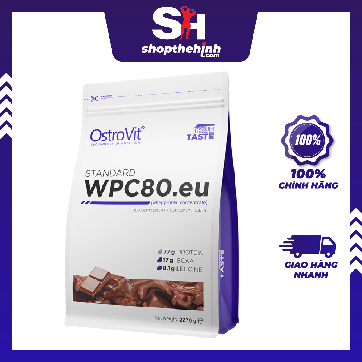 Ostrovit Standard WPC80 Whey Protein Concentrate75 Lần Dùng - Sữa Tăng Cơ