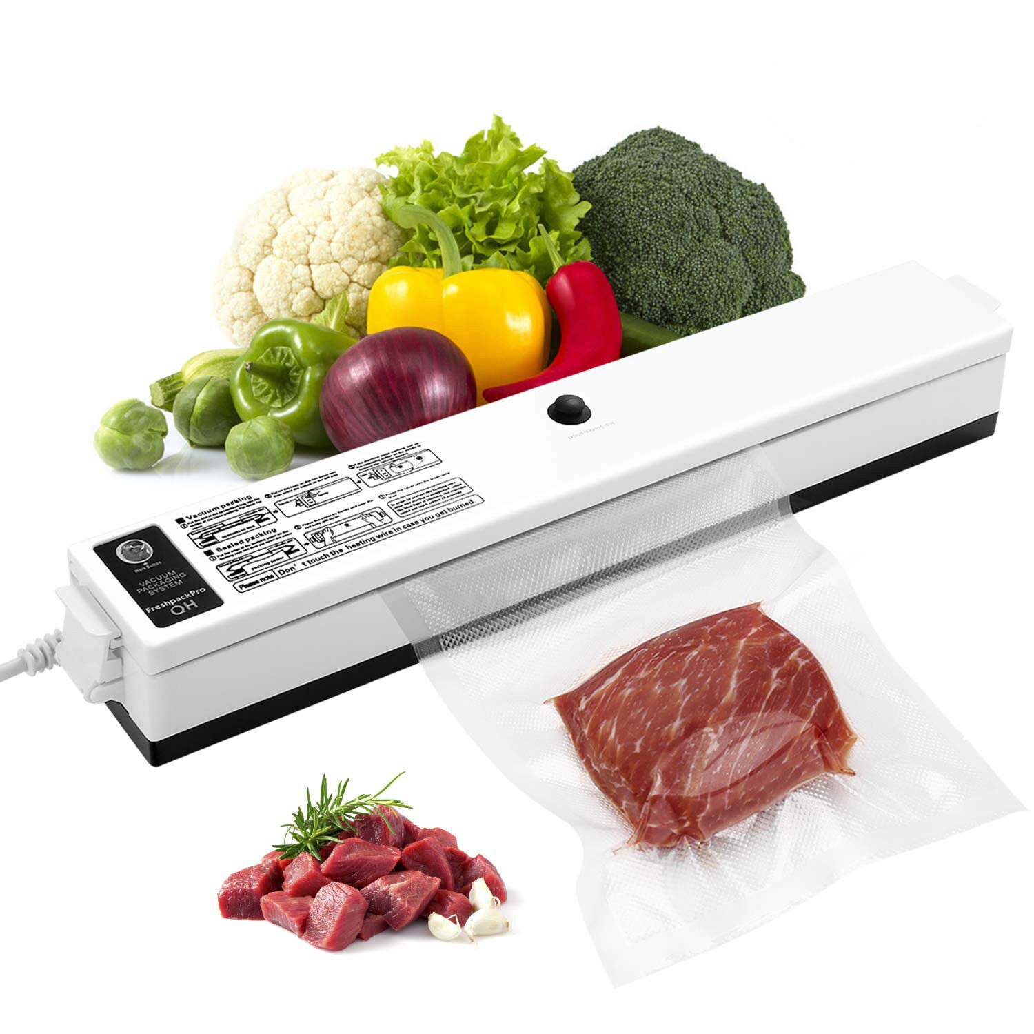 Máy hút chân không thực phẩm kiêm hàn miệng túi tự động fresh pack pro công suất lớn – bảo hành 12 tháng