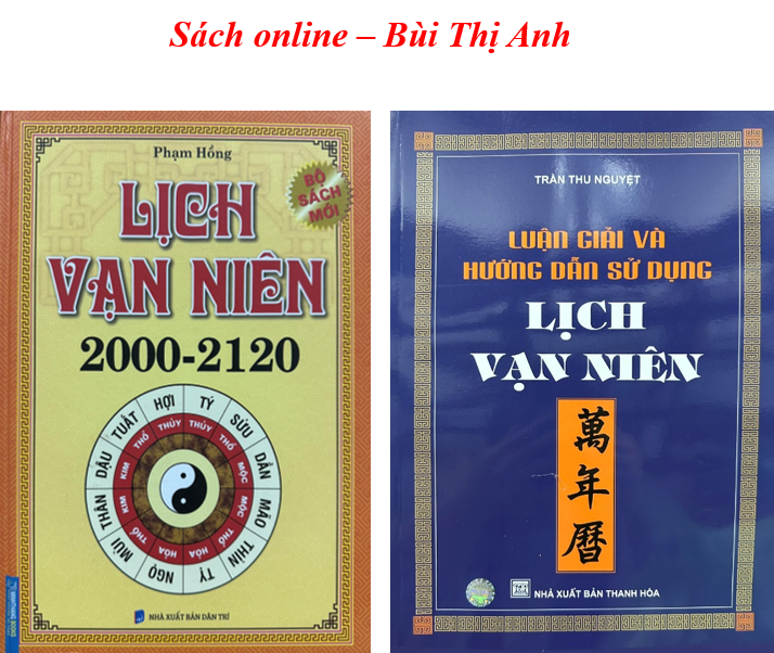 Sách - combo 2 cuốn lịch vạn niên 2000-2120 và luận giải và hướng dẫn sử dụng lịch vạn niên