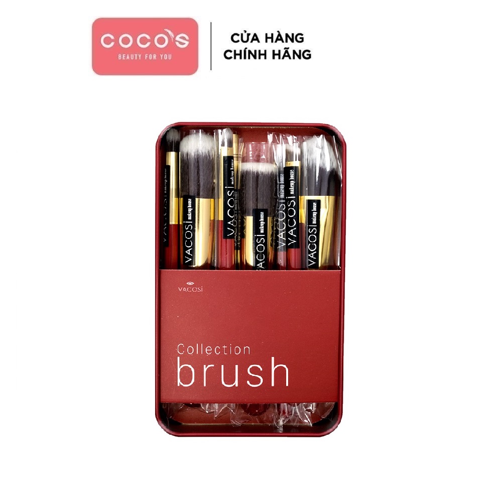 Hộp cọ du lịch VACOSI MY DARLING TRAVEL BRUSH SET 8 CÂY - BC24