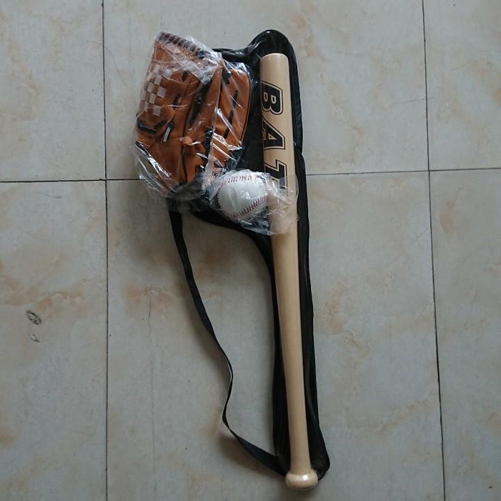 Bộ bóng chày trường học gậy gỗ