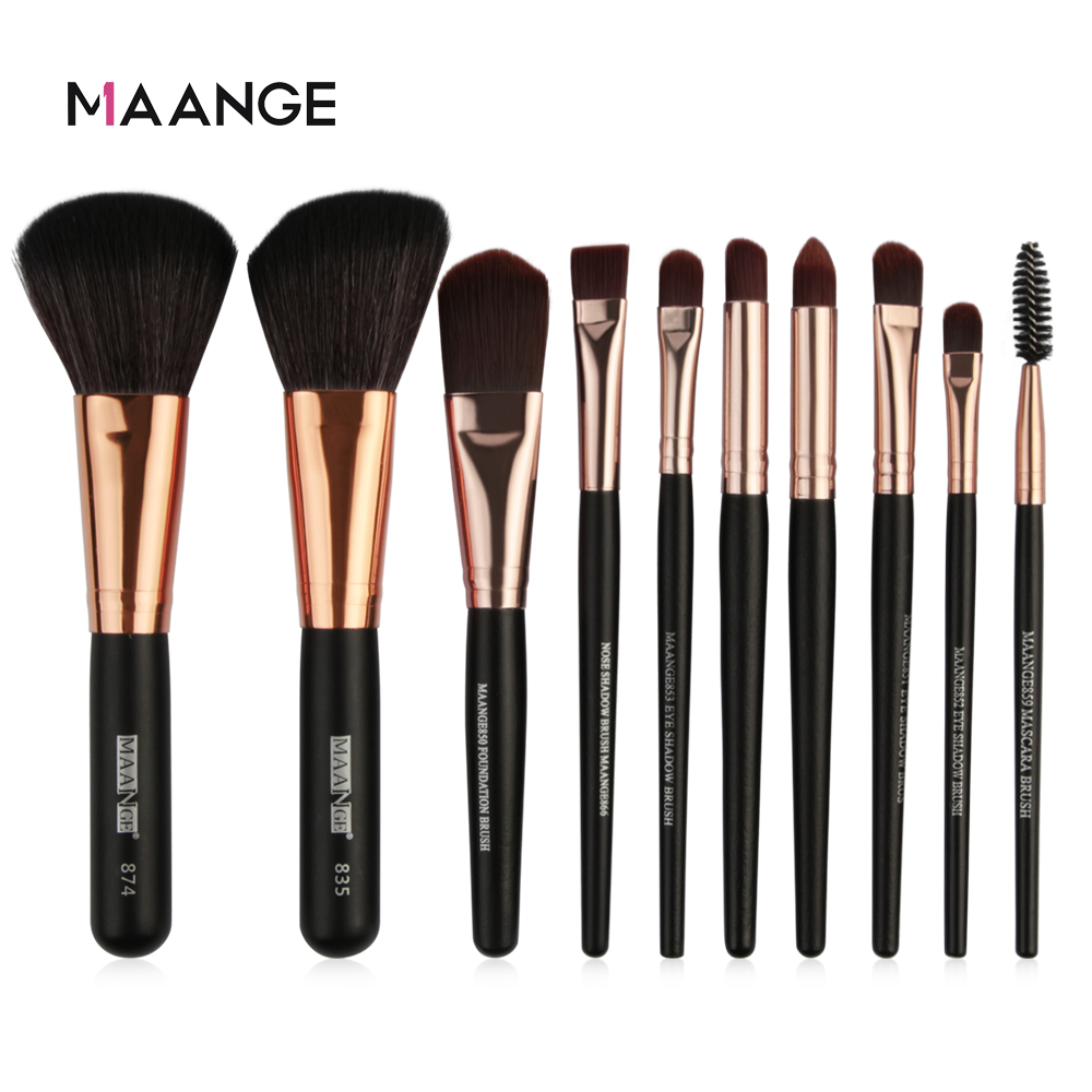 MAANGE 30 CÁI Bộ bàn chải trang điểm Bộ bàn chải tóc mềm