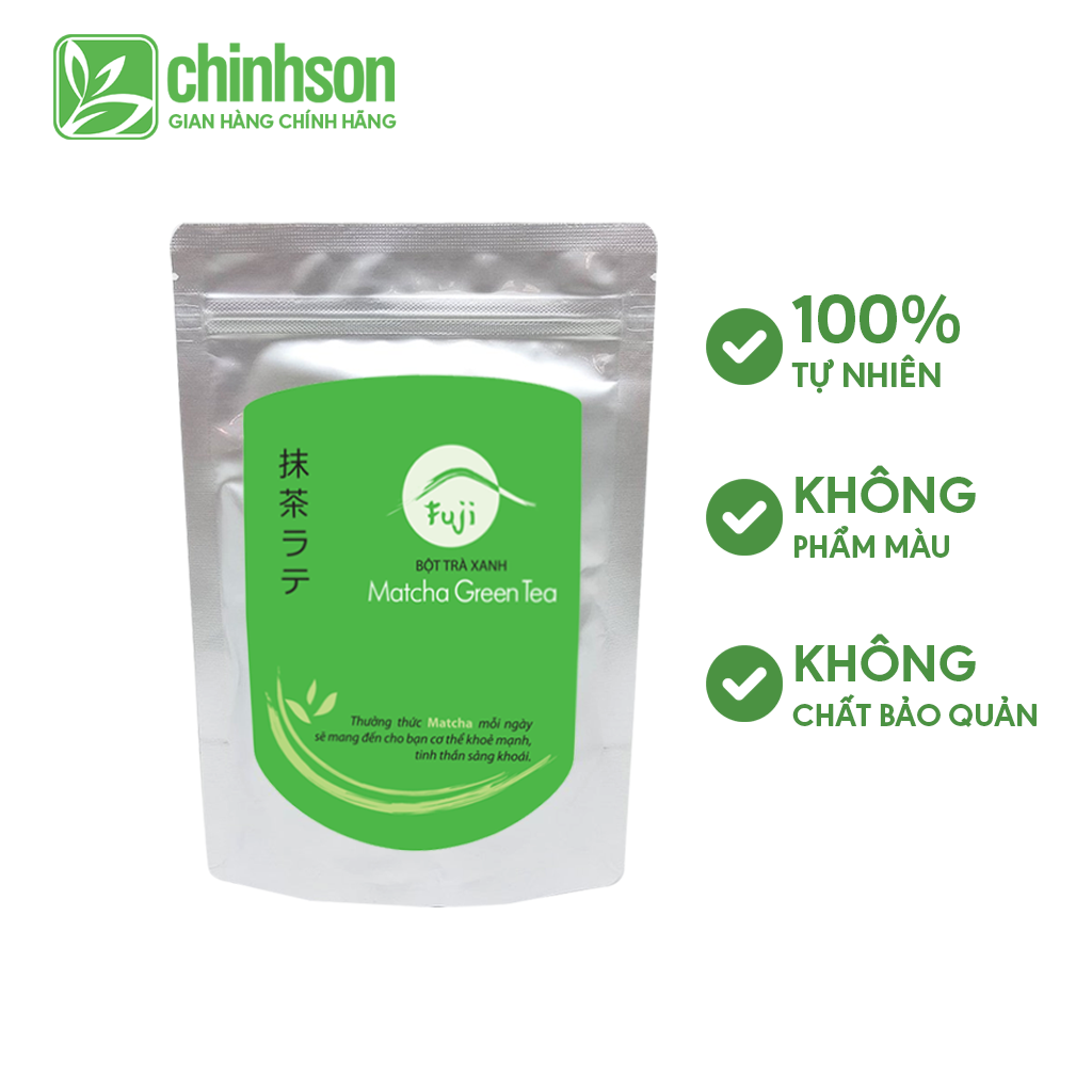 Bột trà xanh chính sơn fuji matcha green tea 200g - matcha to go