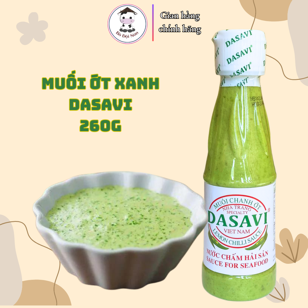 Muối chanh ớt xanh Nha Trang Dasavi 260g
